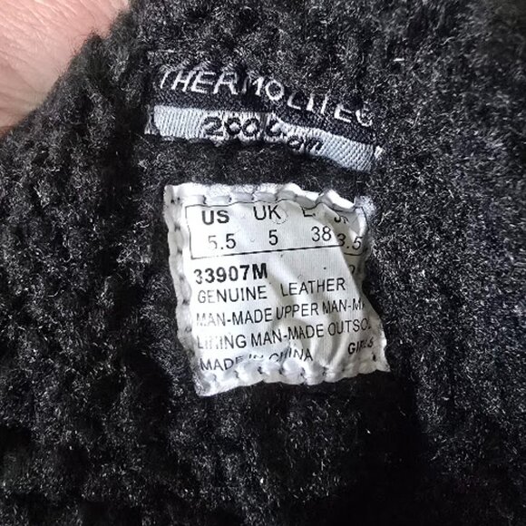 NIB Timberland Black Winter Rubber Sole Lightweight Warm Sherpa Winter Boots - Picture 9 of 16